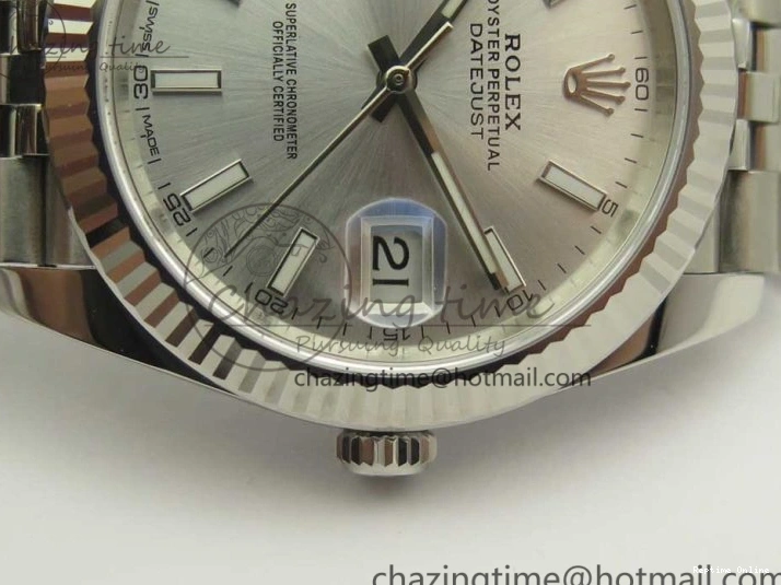 0109 Casual DateJust 41 126334 904L SS DJF 1:1 Best Edition Silver Dial on Jubilee Bracelet A 3298